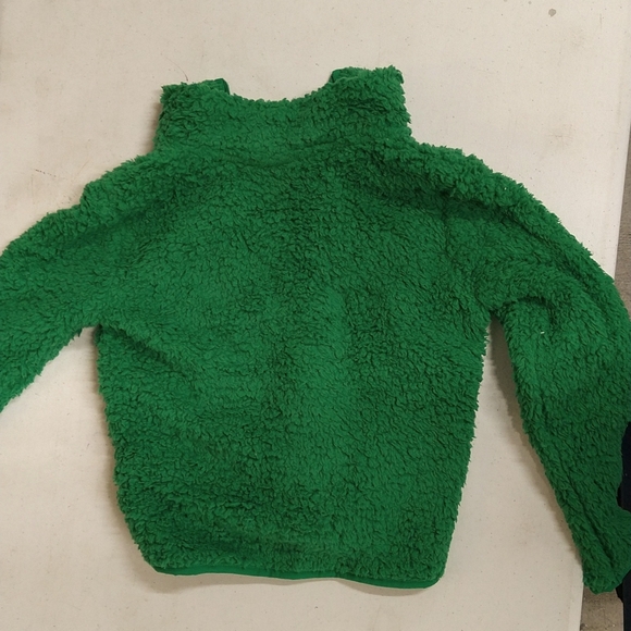 NEW! Kids' (Unisex) Faux Shearling Half Zip-Up Pullover, Green - Wondershop - Picture 7 of 8